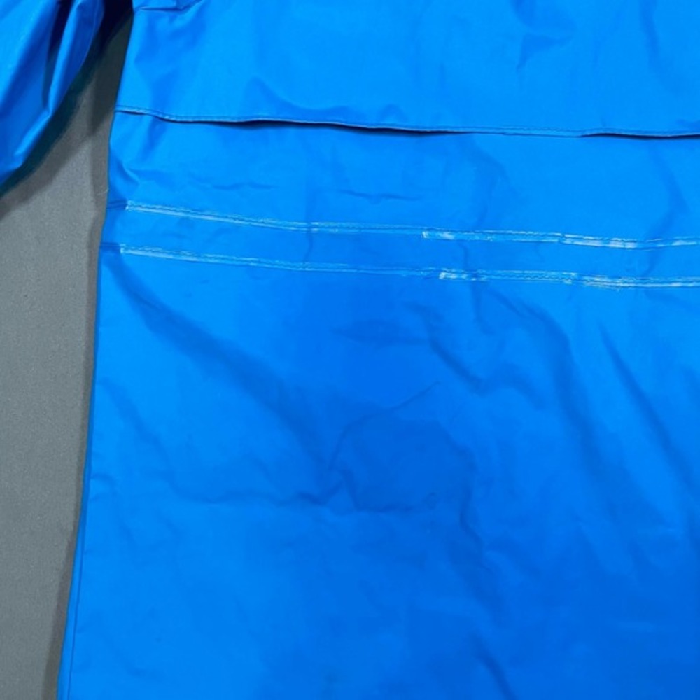 Vintage LL Bean Maine Guide Rain Jacket Blue Hooded Waterproof Womens Small - Picture 9 of 16